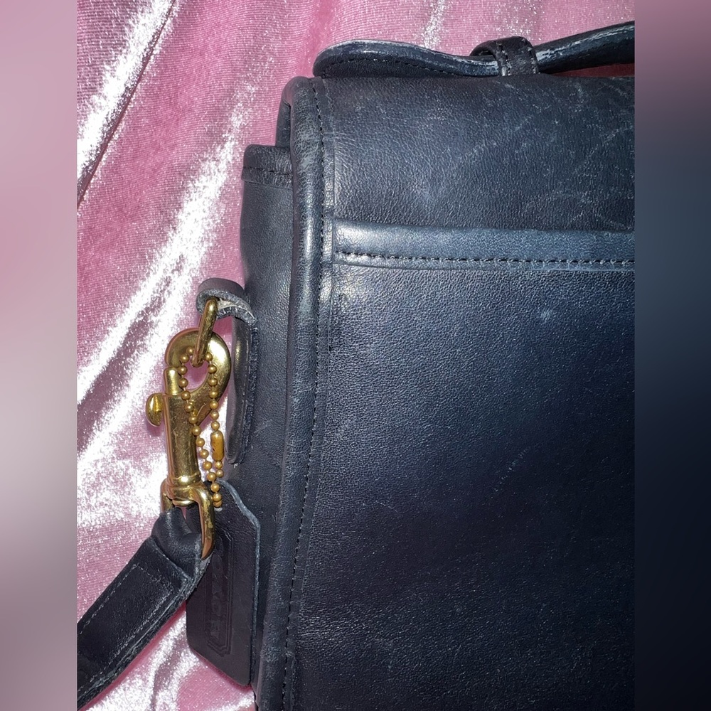 Vintage 1980’s coach court bag. Made in USA. Navy blue. - Picture 11 of 17